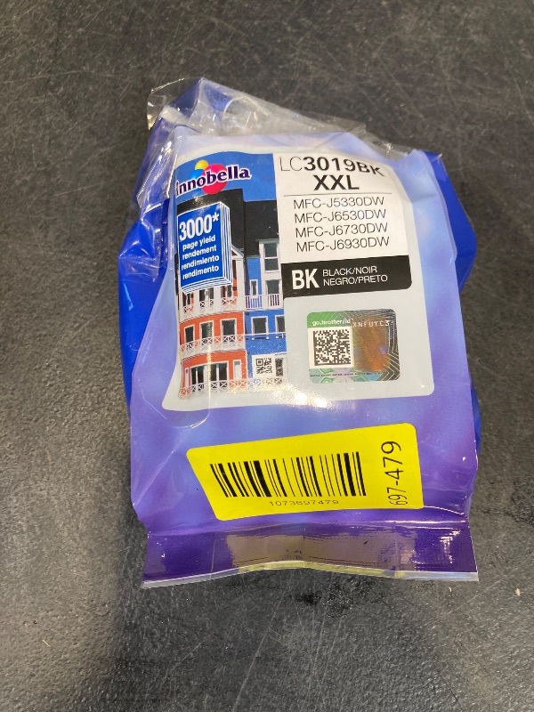 Photo 1 of Brother LC3019BK Super High Yield Black Ink Cartridge