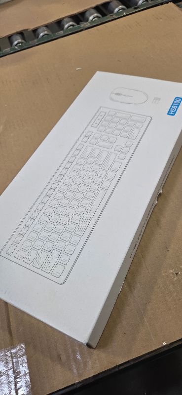 Photo 1 of Wireless Keyboard and Mouse Combo, Full-Sized Wireless Keyboard and Adjustable DPI Mouse, 2.4GHz USB Receiver, Silent Keyboard and Mouse for PC, Windows, MAC, Desktop, Laptop (Avocado Green)