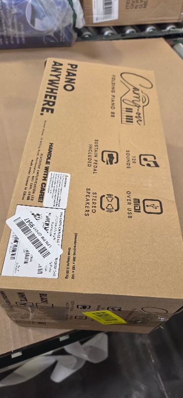 Photo 1 of Blackstar Carry-on White 88 Keys USB MIDI Controller for Portable Folding Digital Piano with Rechargeable Battery