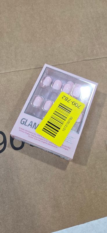 Photo 1 of Glamnetic Press On Nails - Sugar BB Spring Nails | Super Short Fake Nails in Classic Baby Pink Tone with a Glossy Finish, Salon Quality | 15 Sizes - 30 Nail Kit with Glue