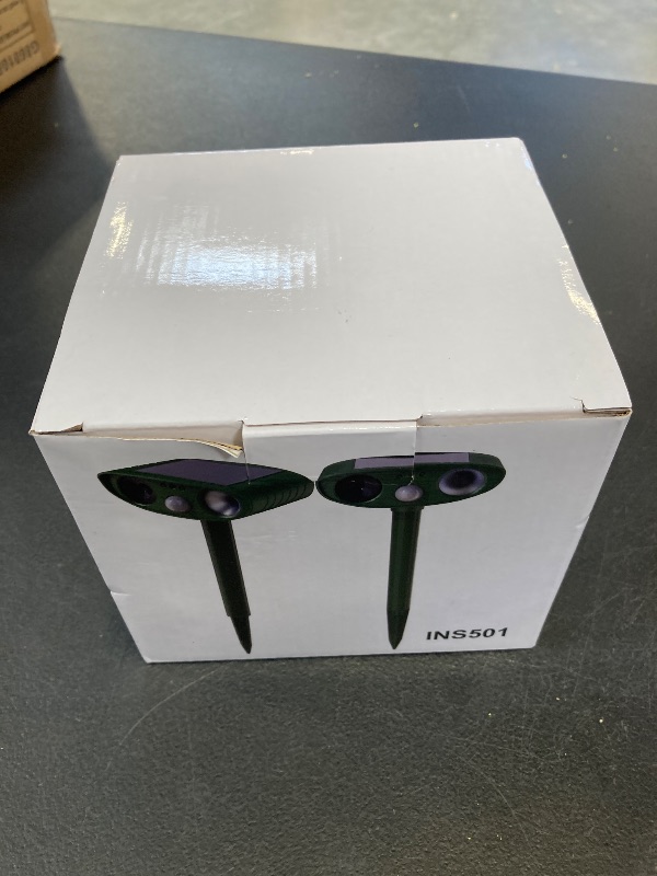 Photo 1 of 2 Pack Solar Animal Repeller for Raccoons, Deer & Squirrels - Ultrasonic & Strobe Light, Outdoor Deterrent for Cats, Dogs, Raccoons, Rabbits, Skunks, Foxes & More