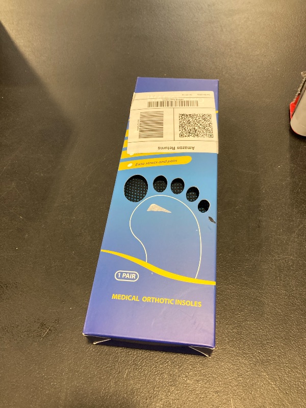 Photo 1 of Plantar Fasciitis Insoles for Men Women - Orthotics Inserts, Shoe Insoles Arch Support Flat Feet Inserts Work Boot Insole (Mens 10-10 1/2 | Womens 12-12 1/2)
