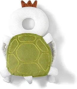 Photo 1 of Baby Head Protection Backpack - Soft & Comfortable, Cute Cartoon Design, Turtle