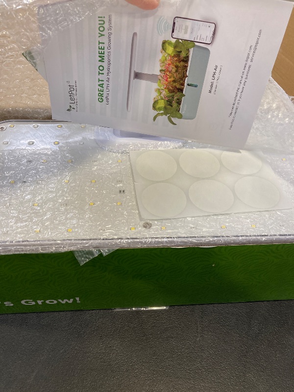 Photo 1 of LetPot LPH-Air Hydroponics Growing System Kits, APP & WiFi Controlled Smart Indoor Garden with Adjustable 24W Grow Light Full Spectrum, 10 Pods Planter Indoor Gardening for Gifts, Kitchen, Vegetable