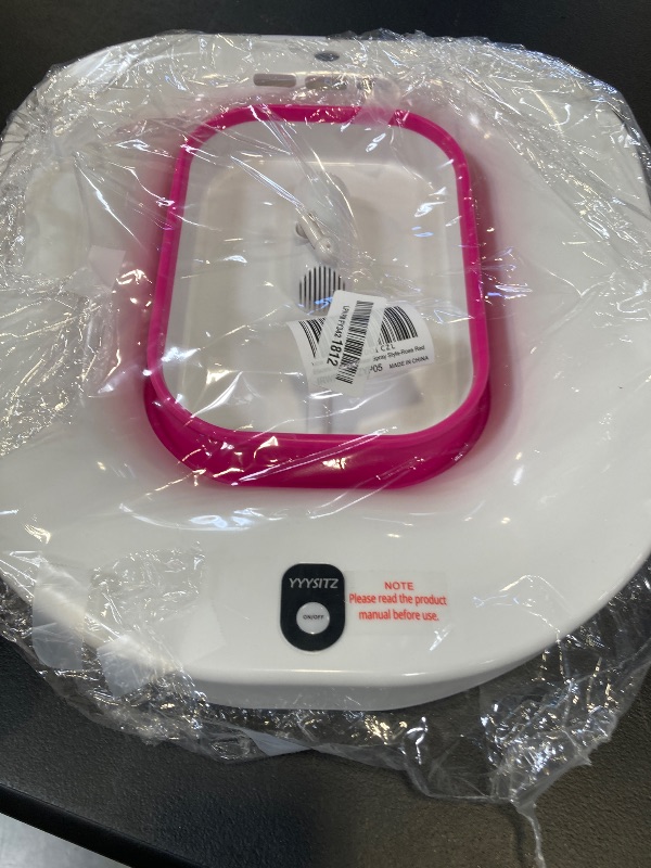 Photo 1 of IRWPITW Sitz Bath, Electric Sitz Bath for Toilet Seat, Sitz Bath for Hemorrhoids, Postpartum Care Tub for Women, Hip Bath Bowl, Sits Bath Salts Soak Pan, Yoni Vagina Wash Basin, Collapsible, Red