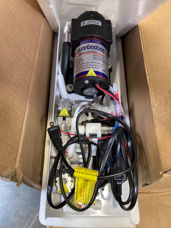 Photo 1 of SimPure T1-400UV Tankless Reverse Osmosis System with UV, NSF/ANSI 58 Certified, Under Sink RO Water Filter System 400 GPD, 8 Stage Filtration Near 0 TDS, Built-in Pump, BPA Free, 1.5:1 Pure to Drain
