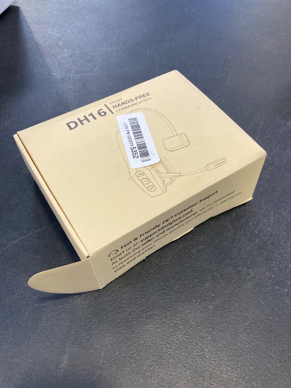 Photo 1 of OTYHVV Trucker Bluetooth Headset with Charging Base, Wireless Hands-Free Headset with Noise Canceling Mic & Mute Button, 56Hrs Working Time PC Headsets for Cell Phones, Computer, Truck Driver