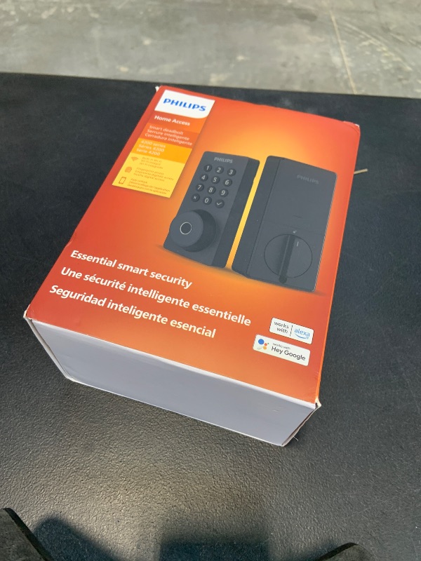 Photo 1 of Philips Wi-Fi Door Lock, WiFi Smart Lock Keyless Entry Deadbolt for Front Door, Compatible with Alexa & Google Assistant, Remote Control, Built-in WiFi, APP Fingerprint Passcode Unlock, Auto Locking