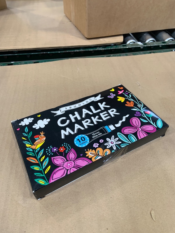 Photo 1 of Window Chalk Markers for Glass Washable, 10 Colors Jumbo Liquid Chalk Marker with 10mm 3 in 1 Nib Thick Wide Tips, Big Chalkboard Markers, Car Paint Pen for Auto, Bistro, Mirror, Poster, Blackboards