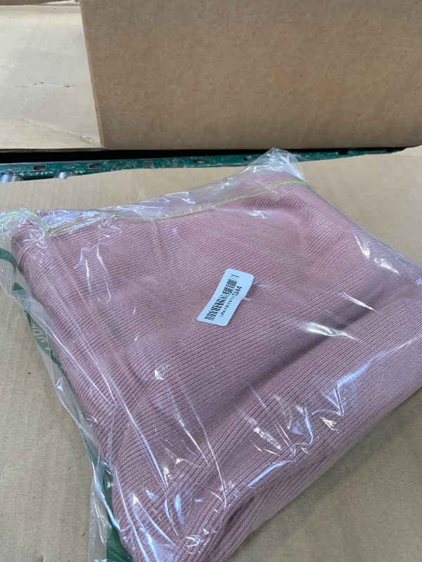 Photo 1 of Women's Oversized Sweaters 2025 Fall Fashion Casual Outfits Crewneck Long Sleeve Batwing Pullover Tops Spring Winter Clothes (Dusty Pink, L)