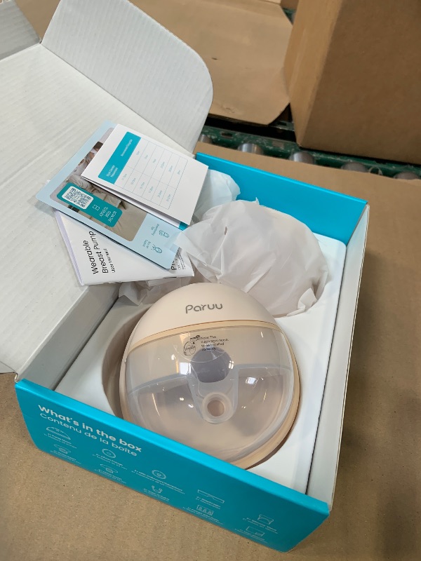 Photo 1 of Paruu Hands Free Breast Pump P16, Wearable Breast Pump Electirc Portable with 4 Modes & 12 Levels, Max 309mmHg Strong Suction 19/21/24mm Flange Inserts Wearable Breastfeeding Pump, 2 Pack?Nude