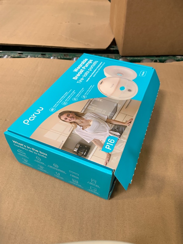 Photo 1 of Paruu Hands Free Breast Pump P16, Wearable Breast Pump Electirc Portable with 4 Modes & 12 Levels, Max 309mmHg Strong Suction 19/21/24mm Flange Inserts Wearable Breastfeeding Pump, 2 Pack?Nude