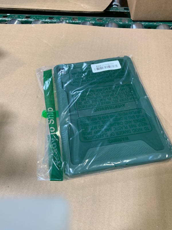 Photo 1 of Soke Case for iPad 6th/5th Generation 9.7 Inch 2018/2017,with Built-in Screen Protector and Kickstand, Rugged Full-Body Heavy Duty Protective Cover for Apple iPad Air 2 /Pro 9.7 - Alpine Green