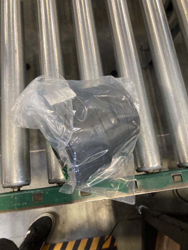 Photo 1 of NDS 451 HDPE Corrugated Adapter, 4-Inch, for Spigot X 4 inch Corrugated Hub Connections, for use with 4 inch Drain Pipes & Fittings, Black
