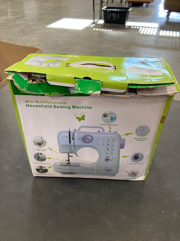 Photo 1 of Verdanika Beginner Sewing Machine, 12 Built-in Stitches with Foot Pedal, 2-Speed Control, Portable Mini Sewing Machine for Home Travel Use & Sewing Enthusiasts (green)