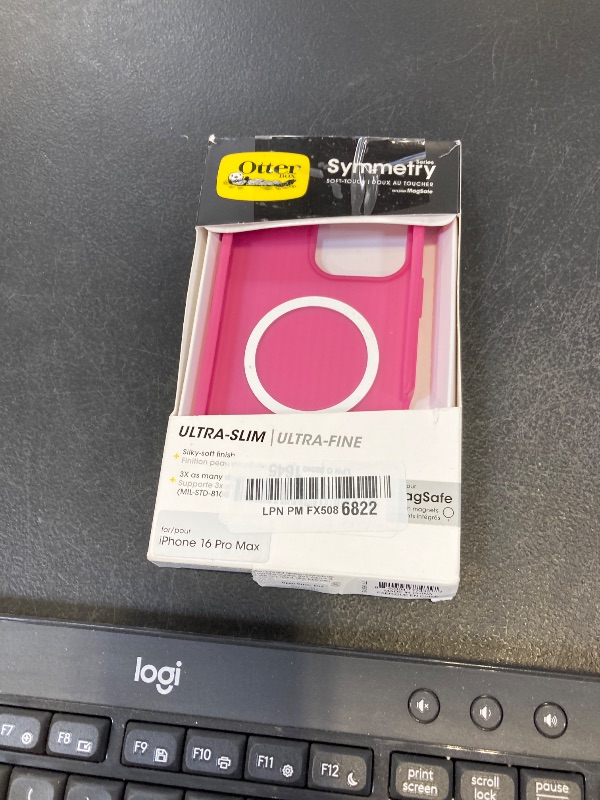 Photo 1 of OtterBox iPhone 16 Pro Max Symmetry Series Soft Touch for MagSafe - Foxberry Pink