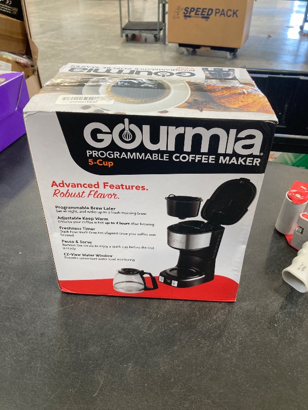 Photo 1 of Gourmia Drip Coffee Maker – 5 Cup, One-Touch Brew, Pause & Serve, Adjustable 4 Hr Keep Warm, EZ-View Water Window, Black