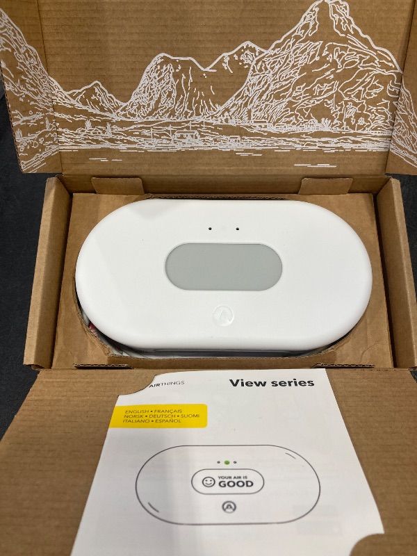 Photo 1 of Airthings 2960 View Plus - Battery Powered Radon & Air Quality Monitor (PM, CO2, VOC, Humidity, Temp, Pressure)