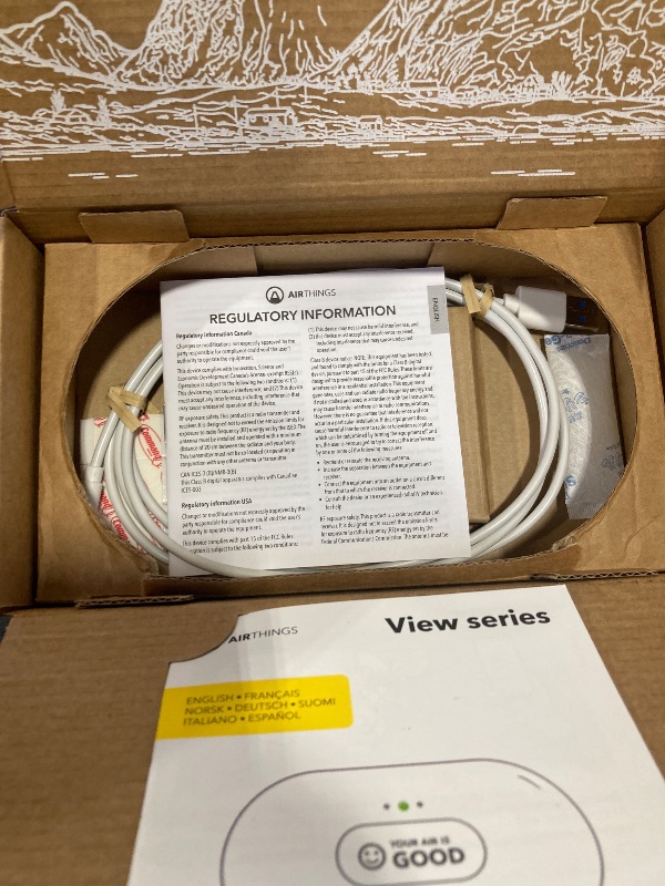 Photo 1 of Airthings 2960 View Plus - Battery Powered Radon & Air Quality Monitor (PM, CO2, VOC, Humidity, Temp, Pressure)