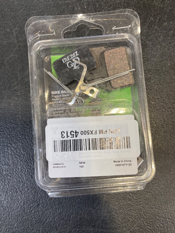 Photo 1 of Zacro 2 Pairs Bike Brake Pads, Ceramic Bicycle Disc Brake Pads Fit for Tektro Shimano TRP Deore Br-M575 B01s Mt200 M525 M515 T615 T675 M505 M495 M486 M485, Mountain MTB Ebike Brake Pads Replacement