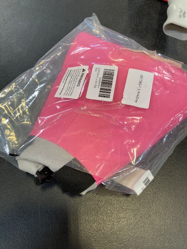 Photo 1 of SUNFURA Dog Cone Collar, Adjustable Cone for Dogs to Stop Licking, Soft Dog Cone Alternative for Small Dogs, Pet Recovery Collar After Surgery with Quick Release Buckle, Pink S