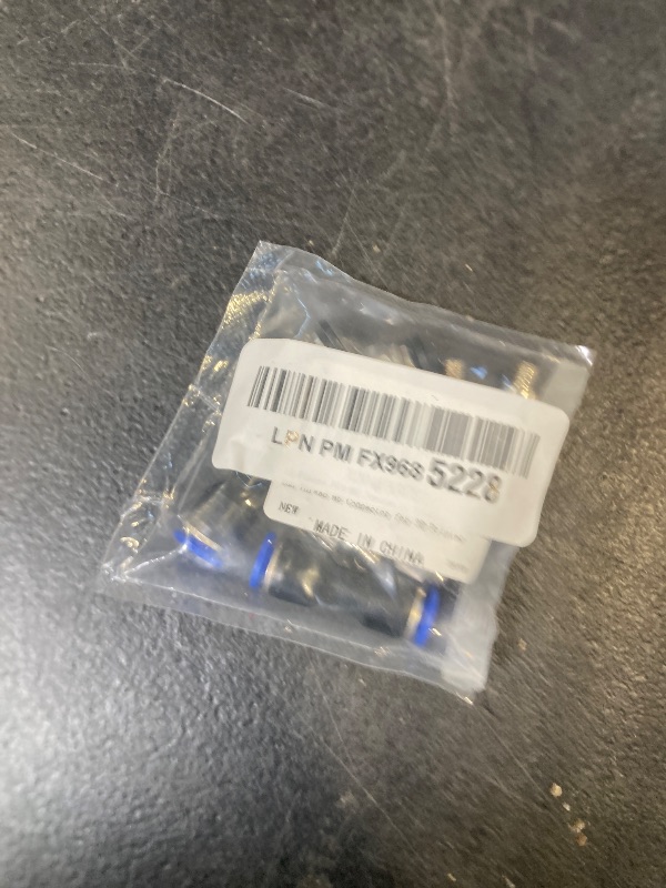 Photo 1 of 10 Pcs PC4-M6 Pneumatic Straight Fitting and 2pcs Plastic Push to Connect Straight Union Tube Fitting, Suitable for PTFE tube with an outer diameter of 4mm, M6 thread