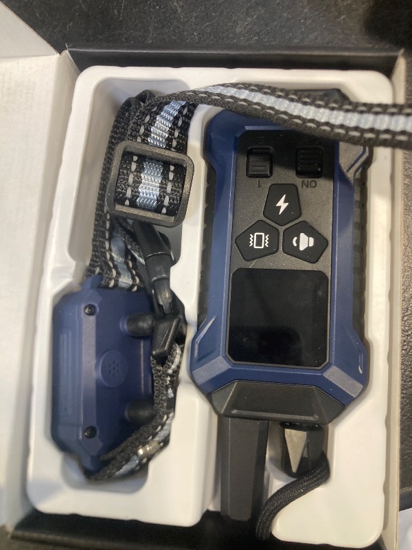 Photo 1 of Meowant GPS Wireless Dog Fence & Dog Training Collar with Remote & Free APP, 82-7000ft Adjustable Range Electric Fence, 3 Training Modes, Waterproof LCD Collar for Dogs 10 Lbs+ Outdoor,Blue