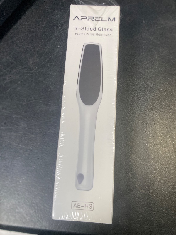 Photo 1 of APRELM 3-Sided Nano Glass Foot File, 3-in-1 Coarse/Medium/Fine Foot Callus Remover, Professional Callus Remover for Feet Hard Skin Smooth Polishing (White)
