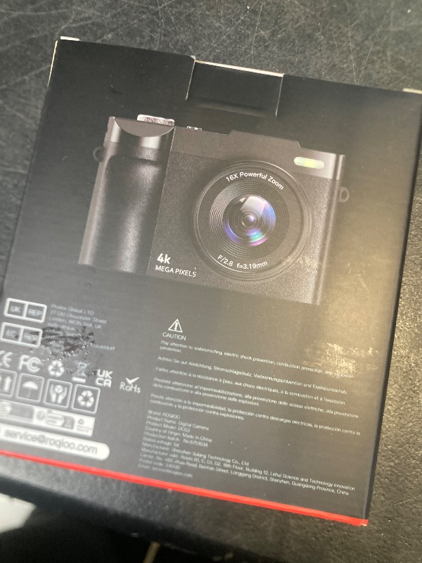 Photo 1 of Digital Camera 4K for Photography Vlogging: 50MP Cameras for Video - 16X Zoom Photo Camera Gifts for Teens Ages 8-16 - 180°Flip Screen Compact Cámara - Point and Shoot Digital Cameras for YouTube