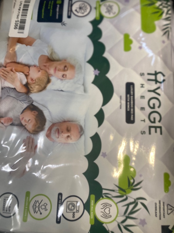 Photo 1 of Hygge Sheets®? Organic Washable Incontinence Bed Pads with Tucks - 100% Waterproof Reusable Mattress Protector Underpads - Rayon derived from Bamboo - Twin