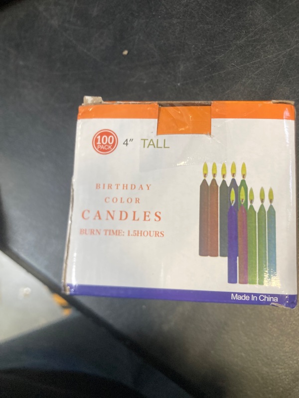 Photo 1 of YOROXRG 100 pcs Spells Chime Candles Unscented Assorted Colors Mini Taper Candles | 4" Tall x 1/2" Diameter | Great for Casting Chimes, Rituals, Spells