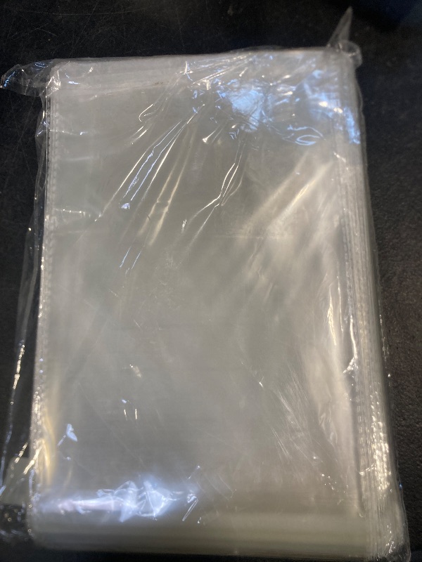 Photo 1 of HIPOPBERRY 200 Pcs Clear Cellophane Bags 5x10 Inches, Self Sealing Packaging Bags for Cookies, Candy, Gifts, Favors, Bakery Supplies, Cookie Bag for Chocolate Chip Baggies