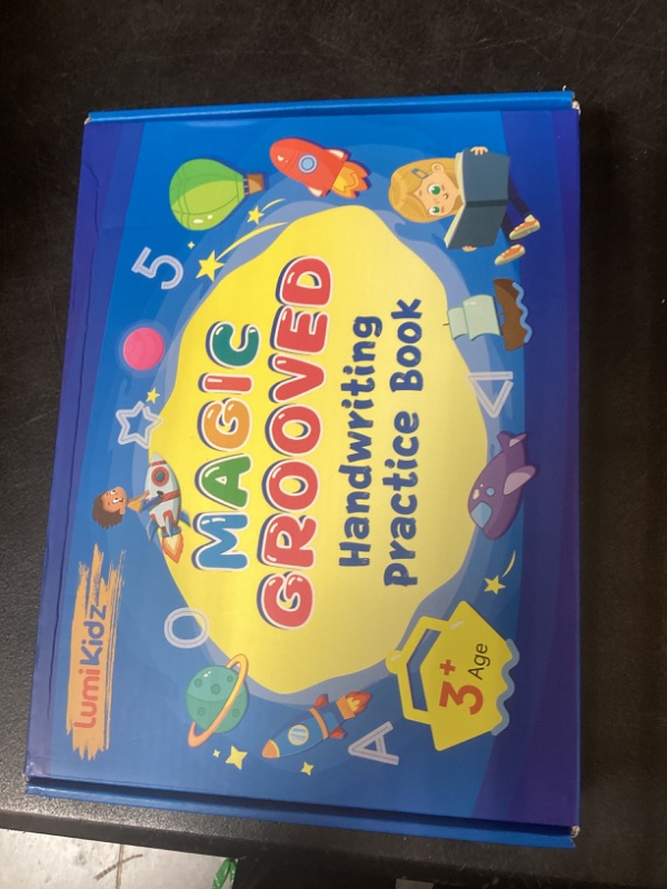 Photo 1 of Lumikidz Magic Grooved Writing Practice for Kids Ages 3–5 - Reusable Grooved Writing Books for Kids 3–5 - Handwriting Practice for Kids 5–7 - Preschool Tracing Books & Learning Activities