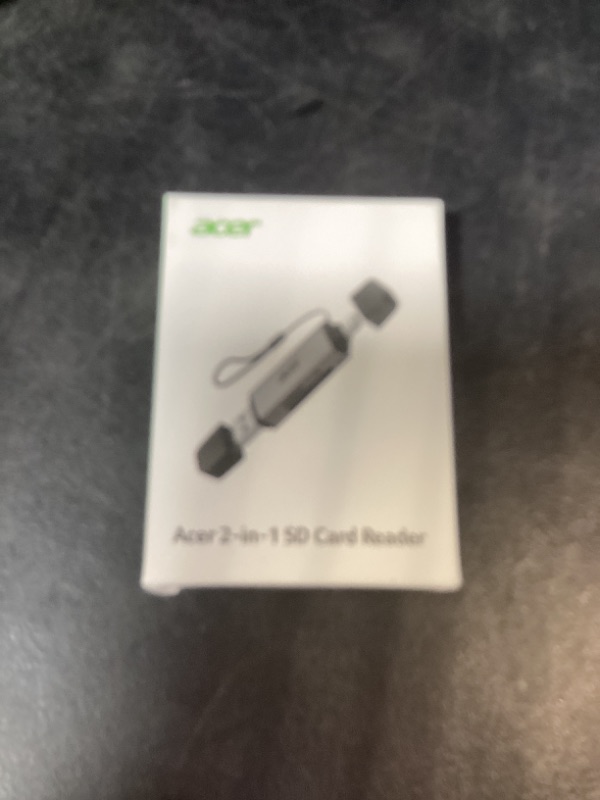Photo 1 of acer SD Card Reader USB C, Dual Slots USB 3.0 Type C to Micro SD Card Adapter, Memory Card Reader for MicroSD, SDHC, SDXC, Compatible with Laptop, PC, iPhone16/15, MacBook Pro/Air, iPad Pro, Android