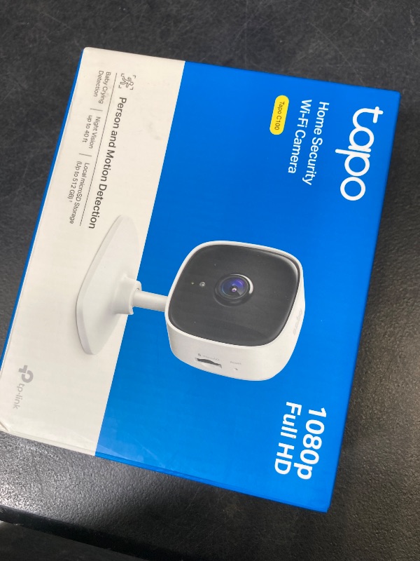 Photo 1 of TP-Link Tapo 1080P Indoor Security Camera for Baby Monitor, Dog Camera w/Motion Detection, 2-Way Audio Siren, Night Vision, Cloud & SD Card Storage, Works w/Alexa & Google Home (Tapo C100)