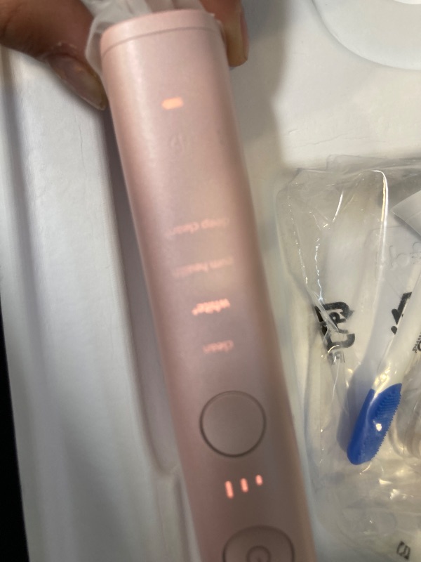 Photo 1 of Philips Sonicare DiamondClean Smart 9500 Electric Toothbrush - Sonic Toothbrush with App, Pressure Sensor, 15 Brushing Settings, Replacement Reminder, USB Charging Travel Case, Pink, Model HX9923/21
