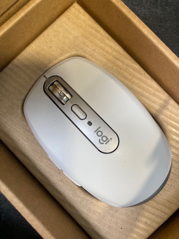 Photo 1 of Logitech MX Anywhere 3S for Mac, Compact Wireless Bluetooth Mouse, 8K DPI Any-Surface Tracking, Quiet Clicks, USB C, Wireless Mouse for MacBook Pro, MacBook Air, iMac, iPad - Pale Grey