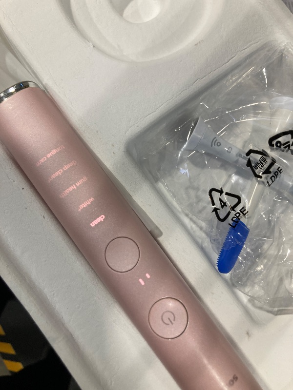 Photo 1 of Philips Sonicare DiamondClean Smart 9500 Electric Toothbrush - Sonic Toothbrush with App, Pressure Sensor, 15 Brushing Settings, Replacement Reminder, USB Charging Travel Case, Pink, Model HX9923/21