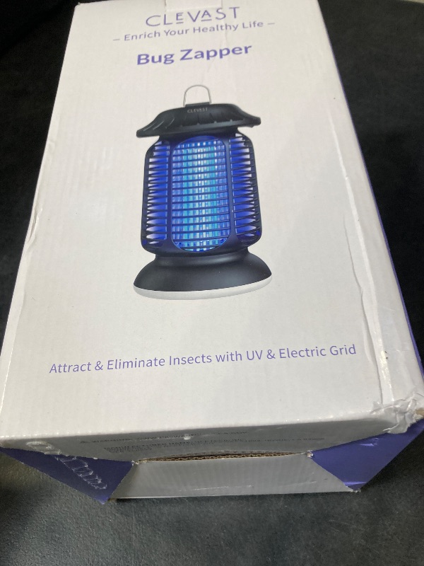 Photo 1 of CLEVAST Bug Zapper Outdoor - Electric Mosquito Killer with UV Light, Waterproof Fly Trap for Patio, Yard, Garden, Indoor Use, Black Insect Zapper Lamp - Vintage