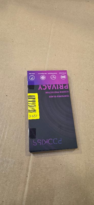 Photo 1 of PDDKISS Compatible for iPhone 16 Pro Privacy Screen Protector Tempered Glass 6.3 Inch, Purple Gradient Anti Spy Anti Blue Light HD Easy Installation