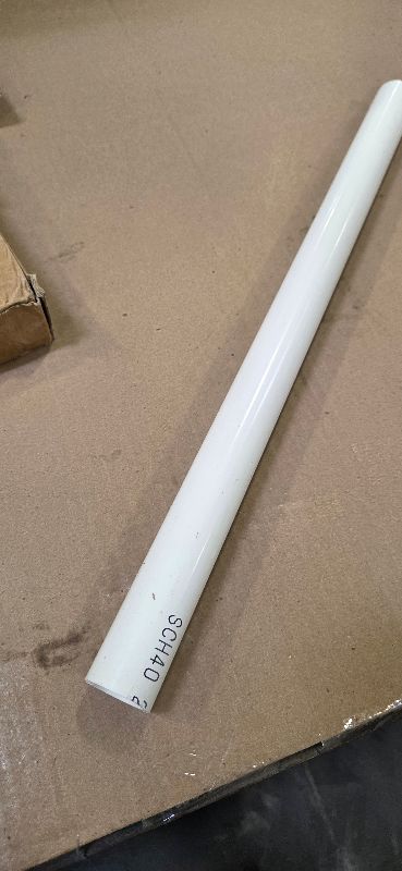 Photo 1 of Joyfolk  3/4 Inch PVC Pipe 16" Long White Sch40 Industrial PVC Pipes, Greenhouse, Garden, Workshop, Farm, Furniture Grade for Home