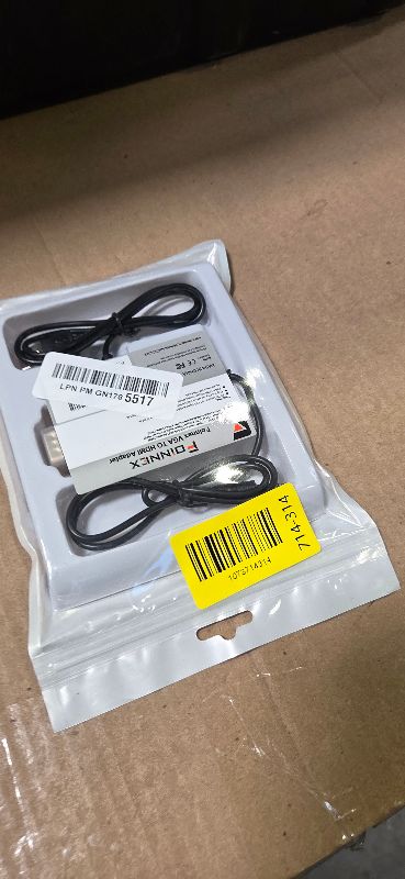 Photo 1 of VGA to HDMI Adapter with Audio, Uni-Direction VGA (Source) to HDMI (TV/Monitor), Active VG A in HDM I Convertor Male to Female 1080P Video Dongle for Laptop,Computer,Projector