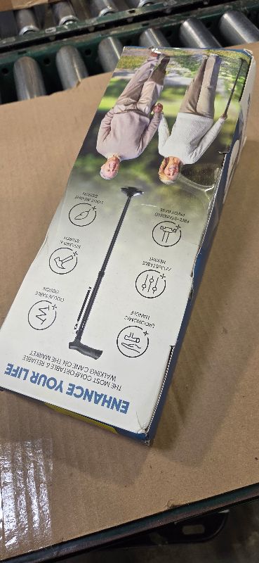 Photo 1 of HONEYBULL Walking Cane for Men & Women Foldable, Adjustable, Heavy Duty, Free Standing, All Terrain, Collapsible Walking Sticks for Seniors & Adults (Black)