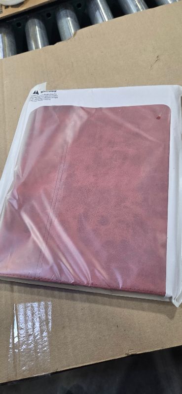 Photo 1 of NANRUIL for Microsoft Surface Pro X and Pro Plus+ 13 inch Case 2019/2020/2021/2024 Genuine Leather Cover Protective Shell Compatible with Type Cover Keyboard and Pencil Holder.Red