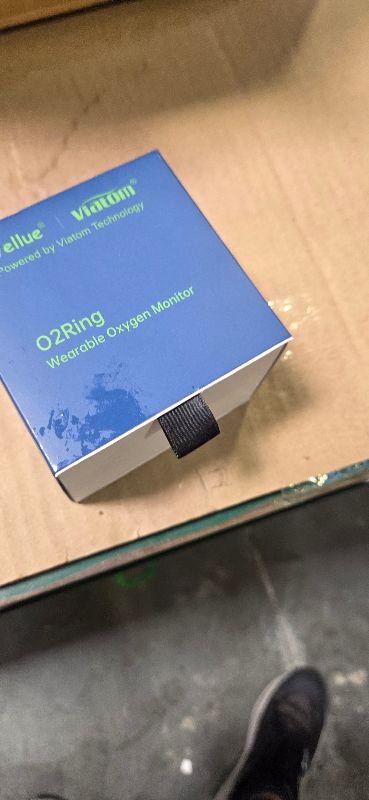 Photo 1 of Wellue O2Ring Oxygen Monitor with Vibration Reminder -Bluetooth O2 Pulse Oximeter Rechargeable, Continuous Recording of SpO2 & PR, Blood Oxygen Saturation Tracker with Free APP & PC Reports