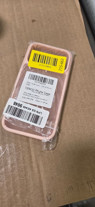 Photo 1 of TENOC Phone Case Compatible with iPhone 17 Pro, Pink Case Translucent Protective Bumper Matte Hard Back Cover for 6.3 Inch
