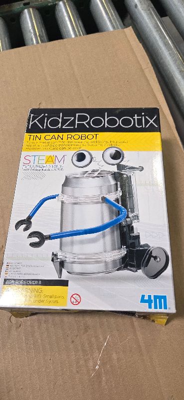 Photo 1 of 4M Toysmith, KidzRobotix Tin Can Robot, DIY Science Kits STEM Powered Kids, For Boys & Girls Ages 8+