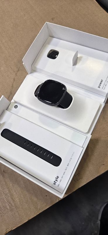 Photo 1 of Fitbit Versa 4 Fitness Smartwatch with Daily Readiness - 3-Month Google Health Premium Membership Included - GPS, 24/7 Heart Rate, 40+ Exercise Modes, Sleep Tracking - Black/Graphite