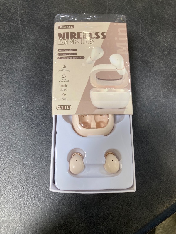 Photo 1 of Smallest Invisible Mini Earbuds Wireless Bluetooth, Low Profile Micro Tiny Discreet Hidden Earbuds for Work, Small Headphones, Invisible Sleep Wireless Earphone IPX5 Waterproof for Small Ear Canals