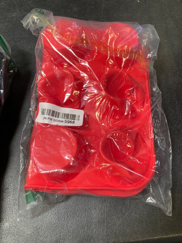View 2 of Redfly 2 Pack Silicone Muffin Pans for Baking & Cupcake Pan - 12 Cup Regular Size Silicone Molds, BPA Free Egg Bites Mold